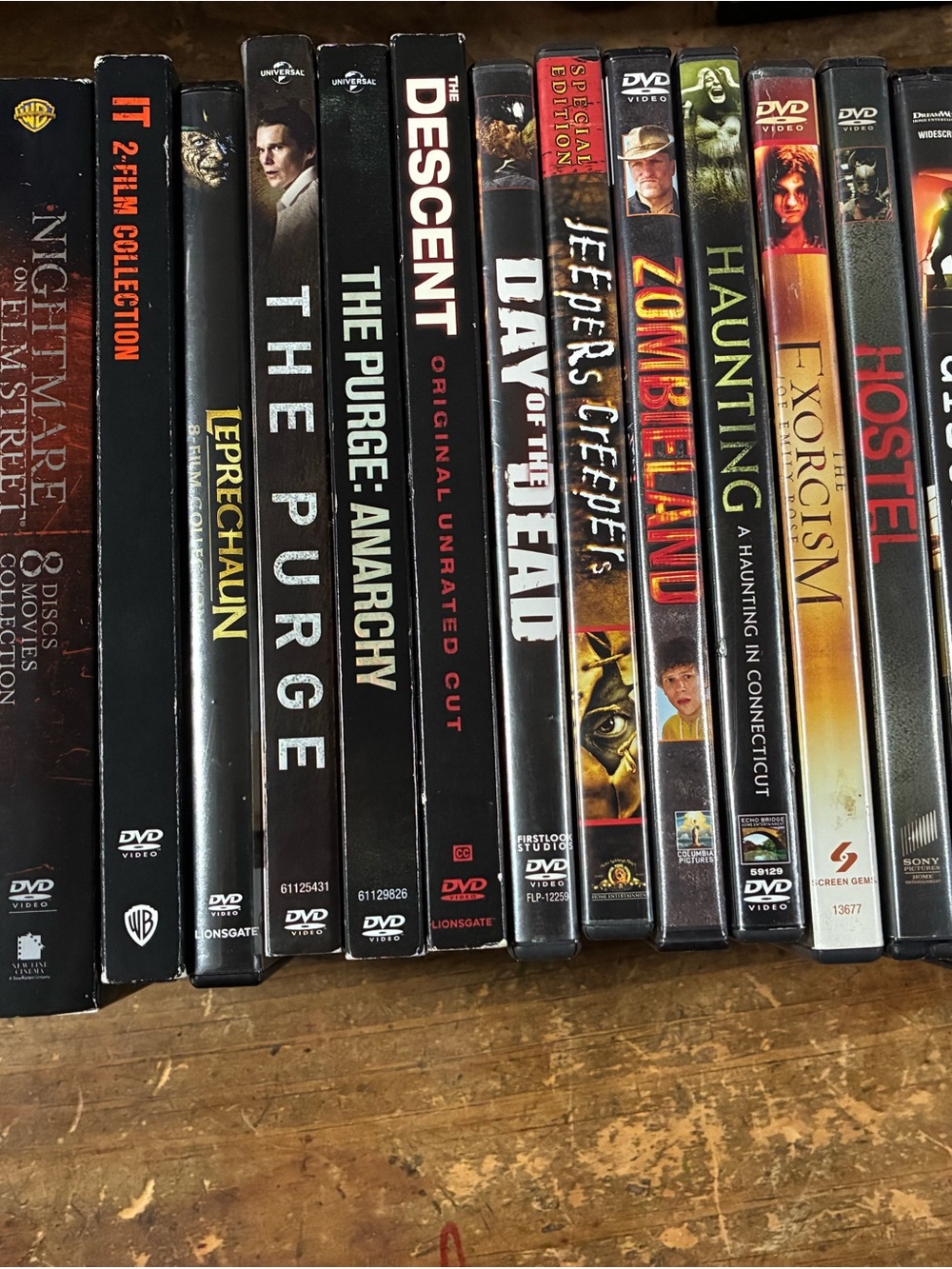 Horror 36 DVD Movie Collection - Black DVD Cases